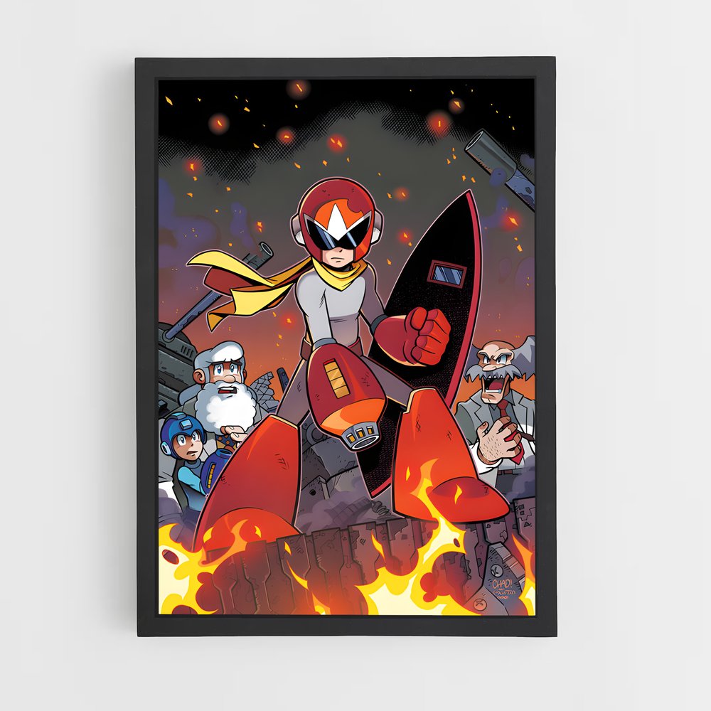 Poster Mutants en Rébellion – affiche Mega man (vue 2)
